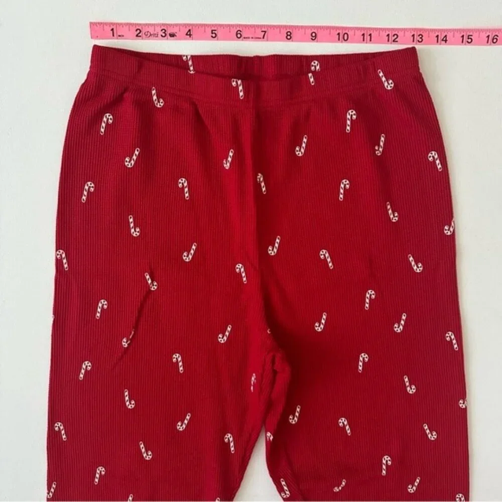 Carter’s Adult 2-Piece Candy Cane Thermal Pajamas Size S - Picture 10 of 16